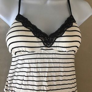 Jenni - cream and black striped